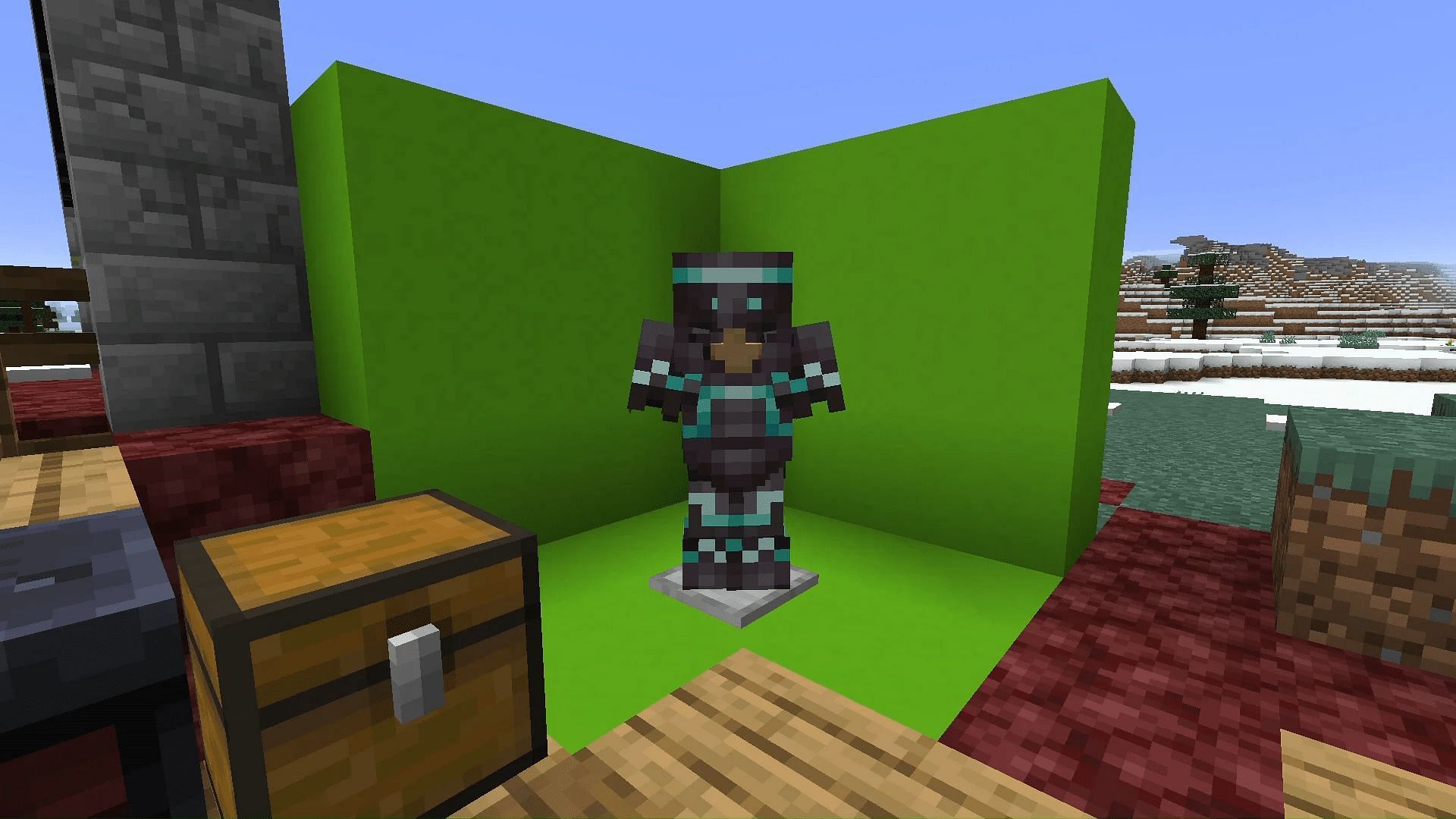 Minecraft players can customize their armor with new trim patterns and materials (Image via u/dualitySimplifed/Reddit)